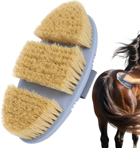 Flexible Sisal Horse Brush for Grooming Body Stiff Dandy Brush