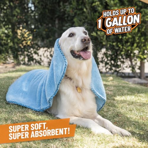 Chemical Guys, Furrocious Super Absorbent Pet Drying Towel, Blue, 25 x 36