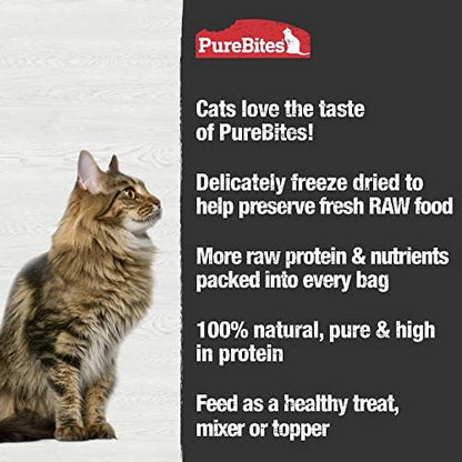 PureBites Chicken Single Ingredient Freeze Dried Cat Treats, 2.3 oz