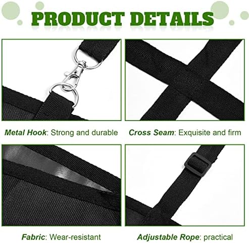 Tessco for you 4 Pcs Box Fan Holders for Horse Stall, Nylon Bag,Black