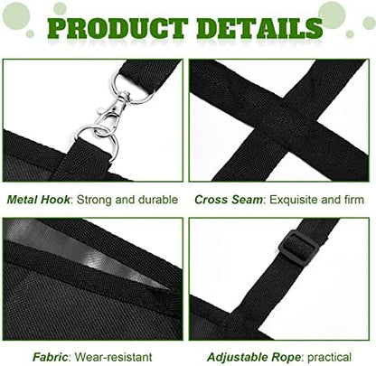 Tessco for you 4 Pcs Box Fan Holders for Horse Stall, Nylon Bag,Black