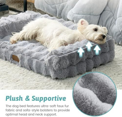 COZY KISS Orthopedic Dog Beds with Removable Washable Cover