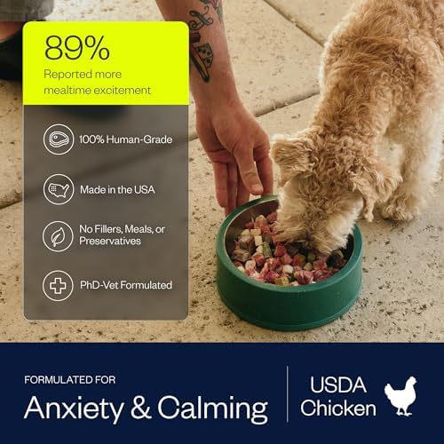 Maev Human-Grade Frozen Fresh Chicken Dog Food, Anxiety & Calming, 15 lb