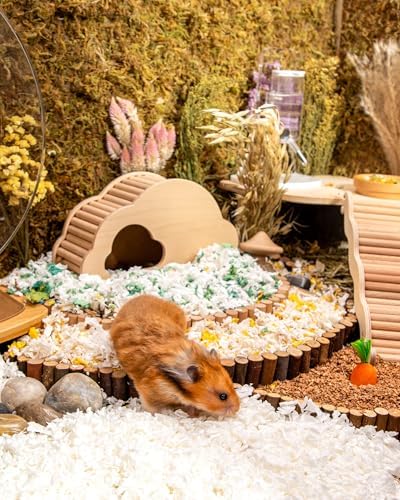 Niteangel Paper Pellets Hamster Bedding: 36L White Absorb Odors & No Dust