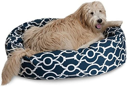 Majestic Pet Athens Sherpa Bagel Bed, 32-Inch, Black