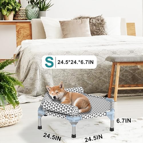 Kuntrust Orthopedic Dog Bed for Small Dogs，U-Shaped Bolster ，Up to 75 lbs