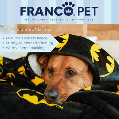 Batman DC Comics Waterproof Dog Bed Cover, XL 60x80 Pet Blanket for Furniture Bed Couch Sofa, (Officially Licensed) by Franco