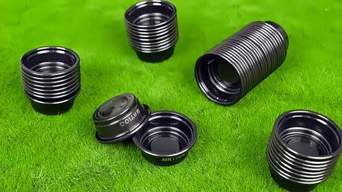 Lizard Crested Gecko Food Water Feeding Cups, 100 pcs, 0.5oz - Black