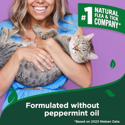 Vet's Best Waterless Flea & Tick Bath for Cats, Plant-Based, 5 oz