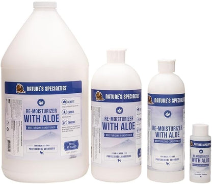 Nature's Specialties Re-moisturizer with Aloe Conditioner for Dogs Cats, Non-Toxic Biodegradeable, 32oz (package may vary)