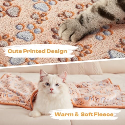 Luciphia Dog Blanket 3 Pack, Soft Cozy Fleece Throw for Puppy Cat,23"x16"