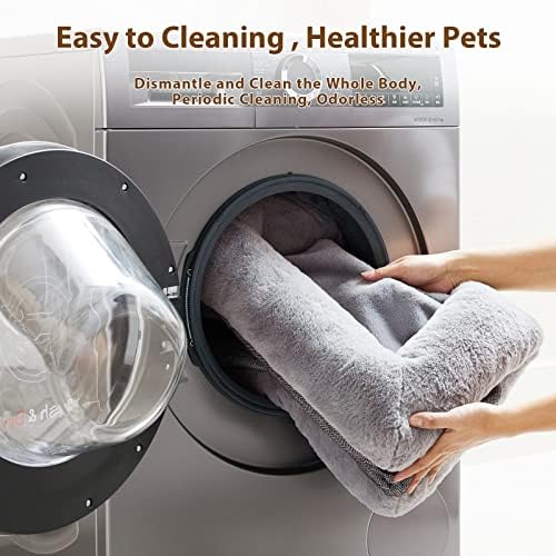 BFPETHOME Orthopedic Dog Beds for Extra Large Dogs, Washable Large Pet with Bolster, Orthopedic Large Dog Mats with Removable Covers & Waterproof Pet Bed for Pet