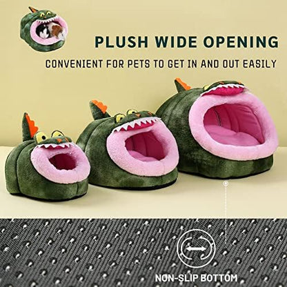 JanYoo Hedgehog Rat Bed Guinea Pig House Hamster Supplies Chinchilla Cage Ferret Rat Gerbil(S,Crocodile)