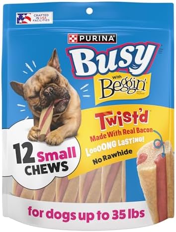 Purina Busy with Beggin’ Twist’d Mini Adult Dog Chew Bone Treats - 12 ct. Pouch