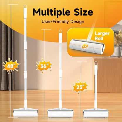 9.45” 400 Sheets Large Lint Roller for Pet Hair