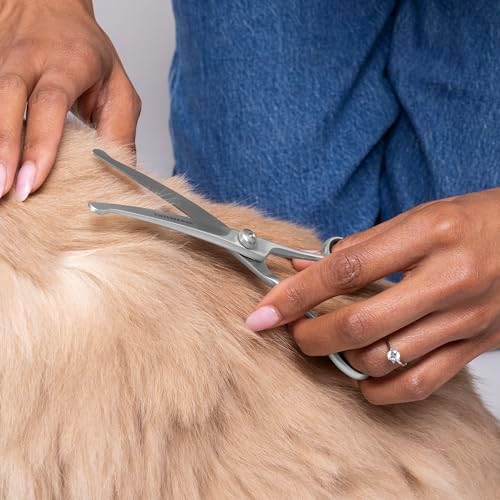 Tweezerman 7" Pet Grooming Shears-Safety Round Tips for Dogs & Cats