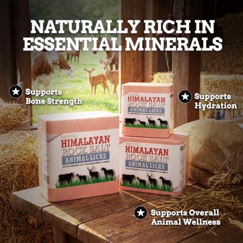 Himalayan Secrets Compressed Salt Lick for Livestock & Wildlife, 11 lb