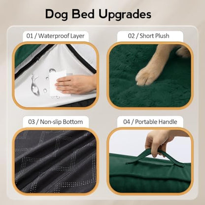 MEKIY Orthopedic Waterproof Dog Bed with Sides for Extra Large Sizes Dogs