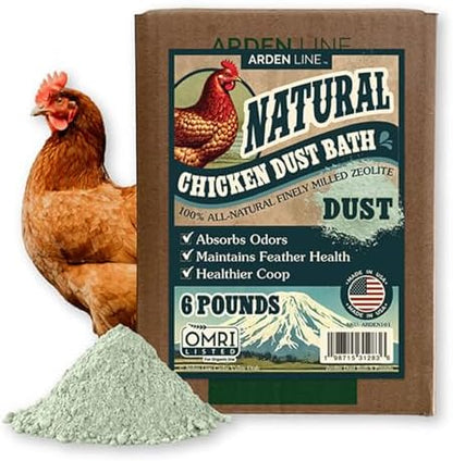 Zeolite Chicken Dust Bath, 24 lb, Natural Mineral Dust Bath for Chickens