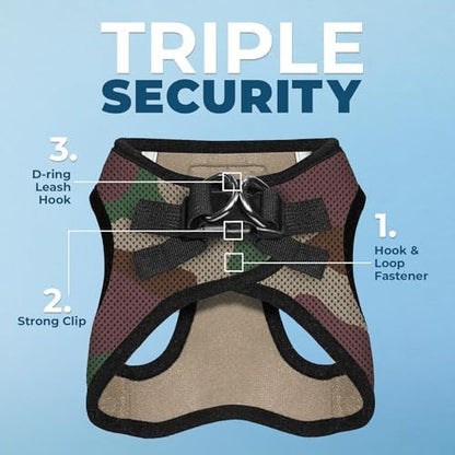 Voyager Step-in Air Dog Vest Harness - Army, X-Large