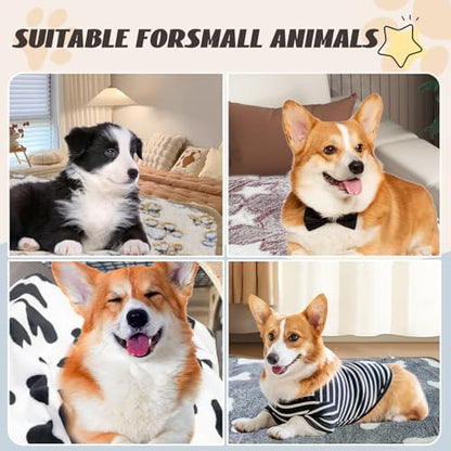 YedsIntu 6 Pcs Washable Guinea Pig Blankets Absorbent Small Animal Fleece Bedding Cage Liners Reusable Pet Pee Pad Sleep Mat Pad Cover for Hamster Ferret Rabbit Chinchilla Hedgehog (24" x 47")