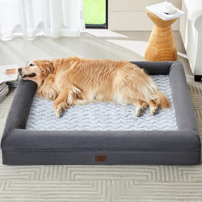 WNPETHOME XL Extra Large Orthopedic for Senior Dog Bed Comfy Sleeping