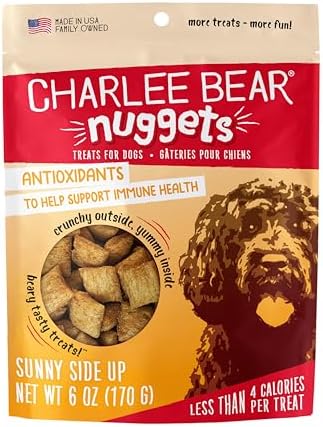 Charlee Bear Nuggets Sunny Side Up Immune Health Dog Treats, 6 oz