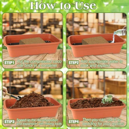 ZeeDix 10LBS Coconut Fiber Substrate, Premium Coco Coir Reptile Substrate