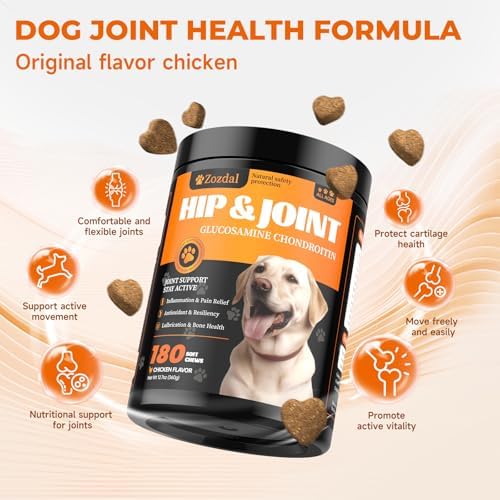 Dog Hip & Joint Supplement, 180 Chicken Chews