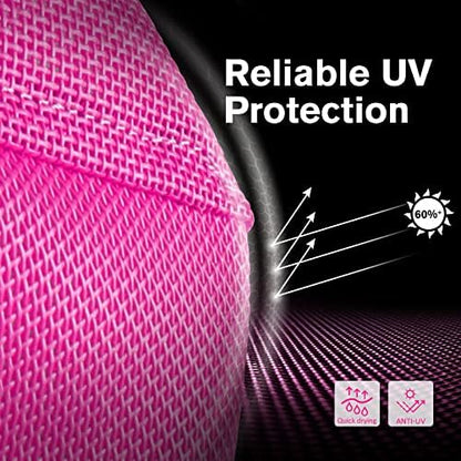 Harrison Howard UV-proof Forelock Opening Reliable Protection Horse Fly Mask Long Nose with Ears Magenta Arabian Medium