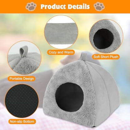 BWOGUE Guinea Pig Bed Hideout, Washable Hamster Cave for Small Animals
