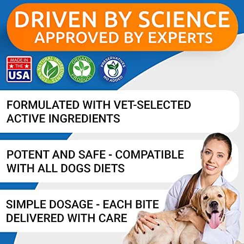 Advanced Dog Allergy Relief - Skin Health & Anti-Itch Chews with Omega-3