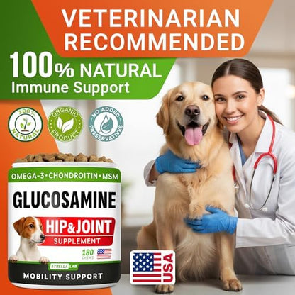 Advanced Hip Joint Supplement for Dogs, Chondroitin & MSM Hip Joint Chews