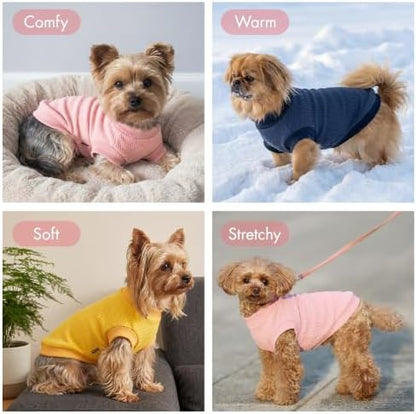 1 Pack Dog Shirt for Small Supplies Functional Waffle Dog Clothes Warm Soft Sweatshirt Outfit for Dogs Cats Pet Apparel