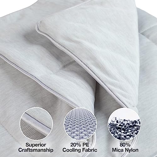 PetFusion Premium Cat and Dog Cooling Blanket. Lightweight Pet Blanket | Machine Washable | Multiple Sizes: for Pets Small to Extra-Large | Multiple Colors: Grey and Brown