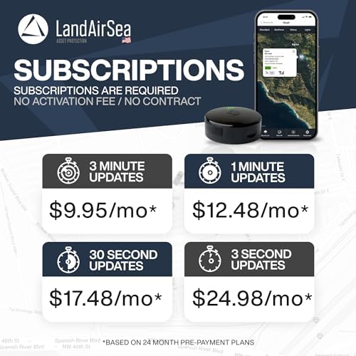 LandAirSea Overdrive GPS Tracker — Extended Life Battery, Magnetic, and Waterproof. Commercial GPS Tracker for Vehicles, Trailers, Equipment, and Assets. Real-Time Global Tracking.