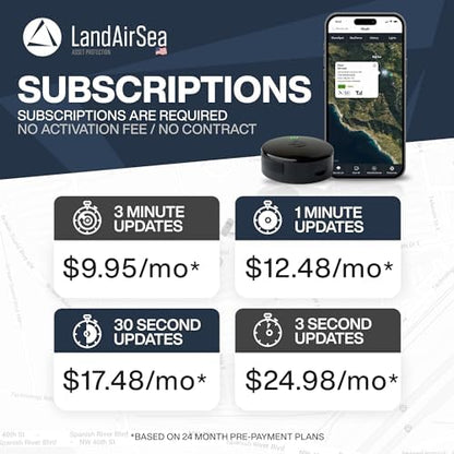 LandAirSea Overdrive GPS Tracker — Extended Life Battery, Magnetic, and Waterproof. Commercial GPS Tracker for Vehicles, Trailers, Equipment, and Assets. Real-Time Global Tracking.