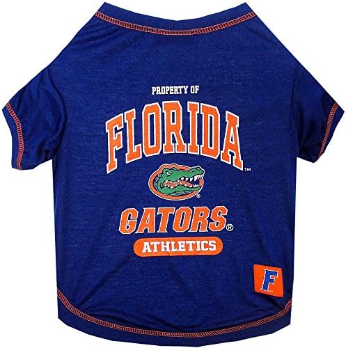 Pets First Collegiate Florida Gators Dog T-Shirt, X-Large. - Licensed Shirt for Pets Team Colored with Team Logos.- Premium Stretchable Materials for The Comfrot of Your Dog & Cat.