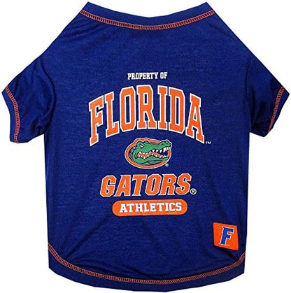Pets First Collegiate Florida Gators Dog T-Shirt, X-Large. - Licensed Shirt for Pets Team Colored with Team Logos.- Premium Stretchable Materials for The Comfrot of Your Dog & Cat.