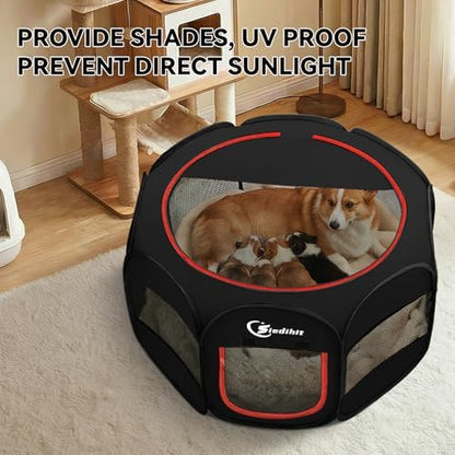 Siedihit Dog Playpen, Puppy Pet Playpens Indoor for Medium Dogs Tent