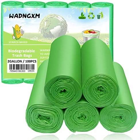 2 Gallon Compostable Trash Bags 100 Count