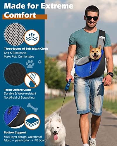 Pawaboo Pet Sling Carrier for Small Dogs Cats