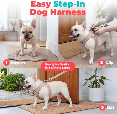 Voyager Step-in Air Dog Vest Harness - Khaki, XXX-Small