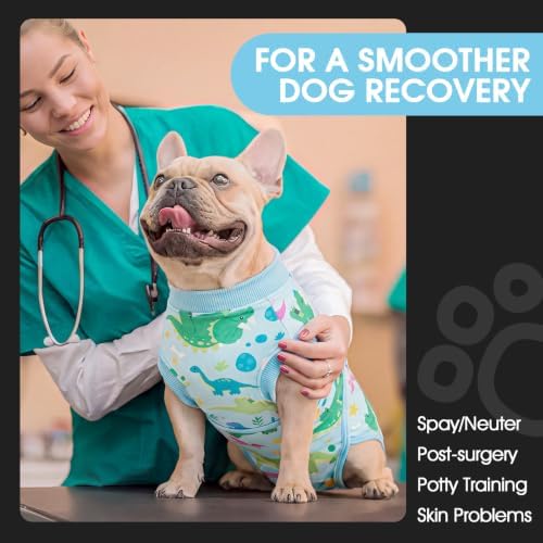 FUAMEY Dog Surgery Suit, Surgical Suit for Dogs, Dog Onesie for Surgery