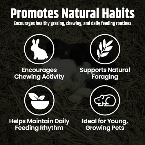 High Desert Alfalfa Hay, Protein Rich Soft Leaf Food for Young Growing Animals, Natural Rabbit Food and Guinea Pig Hay, Supports Digestive Health, Small Pet Supplies, Fresh Hand Packed 5 Lb Box