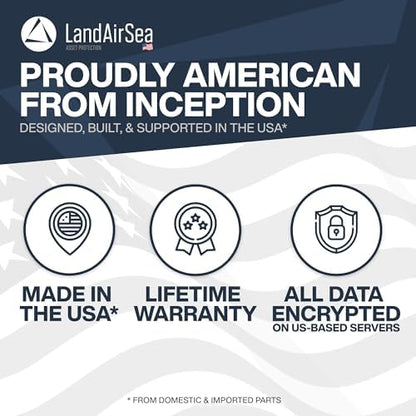 LandAirSea Overdrive GPS Tracker — Extended Life Battery, Magnetic, and Waterproof. Commercial GPS Tracker for Vehicles, Trailers, Equipment, and Assets. Real-Time Global Tracking.