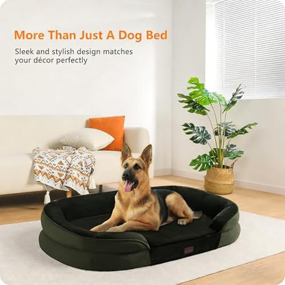 Dwanton Orthopedic Waterproof X-Large Dog Bed Sofa, Gel Memory Foam, 45"