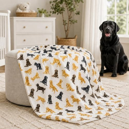 Mud Pie Labrador Retriever Baby Blanket