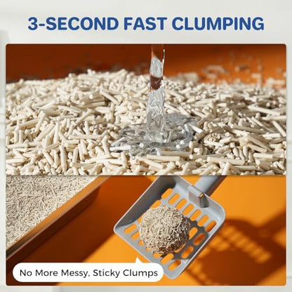 ABCPET Natural Cat Litter Clumping Cat Litter,36 Pounds