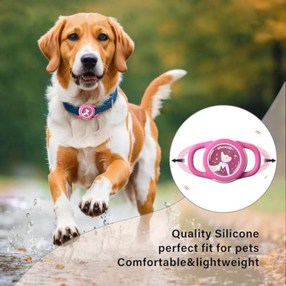 Waterproof AirTag Holder for Dog Collar, Soft Slide-On Dog AirTag Holder